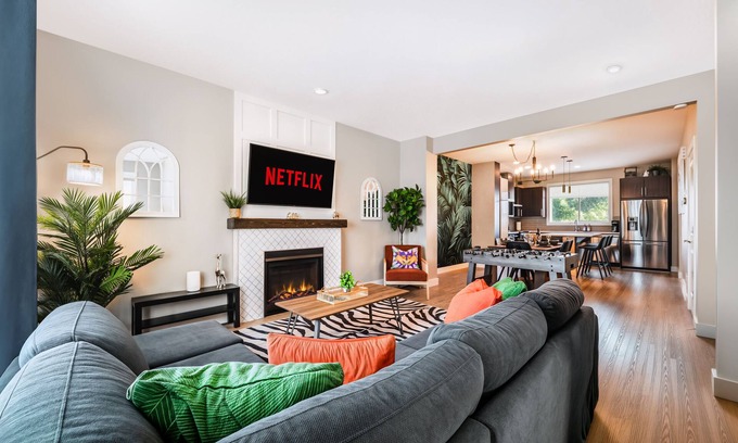 Southeast Edmonton House | Jungle Themed Home for a Family Getaway Adventure