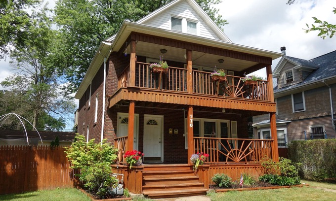 Niagara Falls Apartment | Just walk to the Upper Niagara River and follow it right to Niagara Falls!
