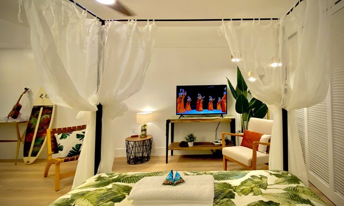 Hilo Apartment | Kailani Hawaii-Modern Studio, stylish decor, clean, feels like home+free parking