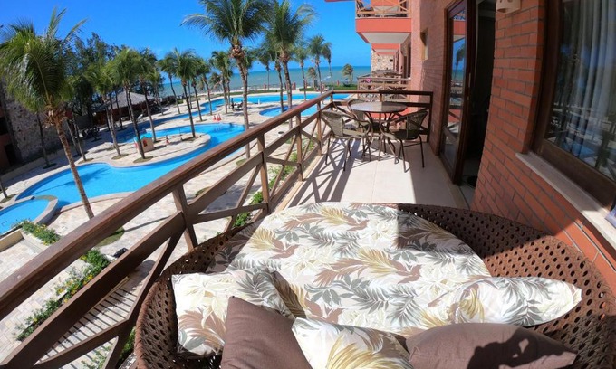 Cumbuco Apartment | [Kariri 215] 46m², pé na areia, varanda vista mar!