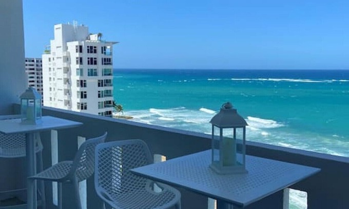 Condado Apartment | KASA Blue Ocean @ Co · KASA Blue Ocean - 2 bed 2 bath for 4 OCEAN VIEW BALCONY BEACHFRONT CONDO POOL
