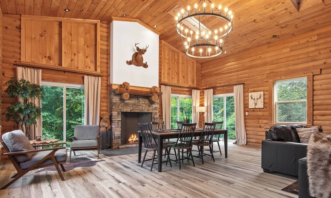 Bloomville House | Katskill Mountain Lodge- Hot Tub, Game Room & Theater