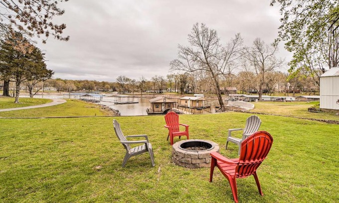 Grove House | Kayaks and Boat Dock Waterfront Home in Grove