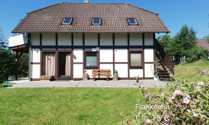 Feriendorf Frankenau House | Kellerwald Edersee Sauerland 6 to 8 P. Luxe two-family holiday home