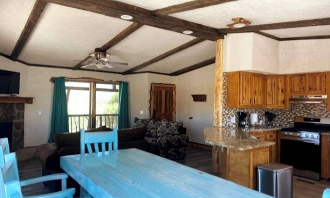 Timberon Cabin | Kit Carson Cabin 2BR Rustic w/Mountain Views