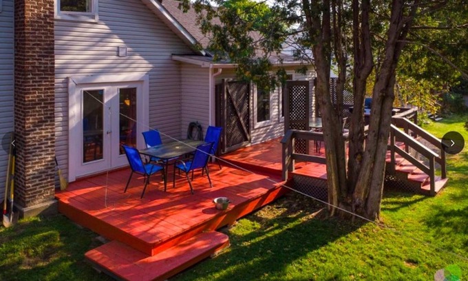 Knowlton Cottage | Knowlton - Center of Victorian Village - Oasis backyard with pond and wildlife.