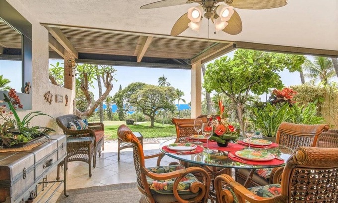 Keauhou Condo | Kona Cabana - ground-floor condo with ocean/golf views, pools & hot tub access