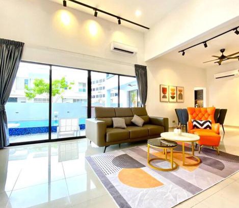 Kuala Selangor House | Kuala Selangor Modern Homestay with Pool 20pax