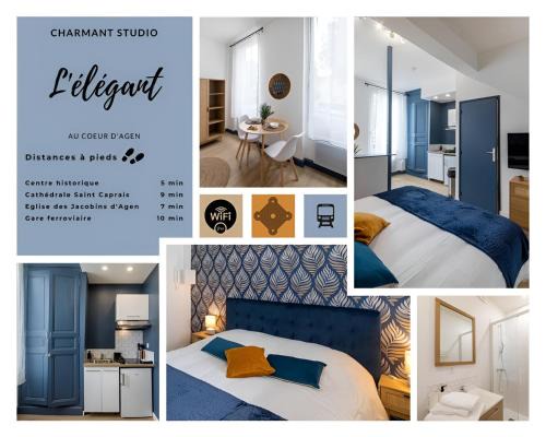 Agen Apartment | L’élégant, charmant studio hyper centre Gare 800m