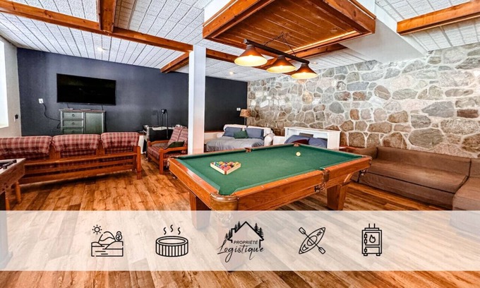 Saint Donat Ski Chalet | L'auberge du Lac Provost - Spa, Lac, Billard & Ski