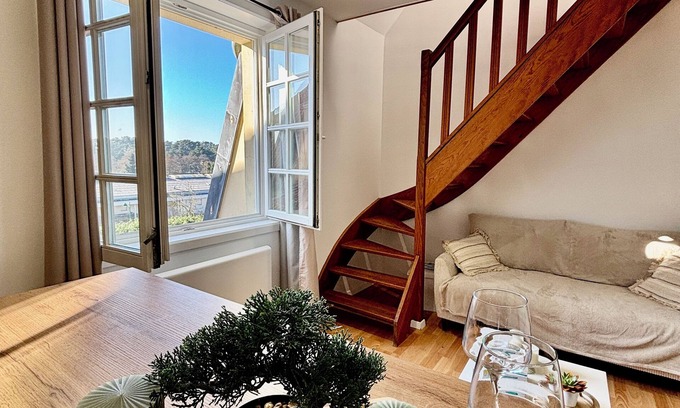 Condette Apartment | L'Echappée Hardelot 2P/4P - Swimming pool - Parking