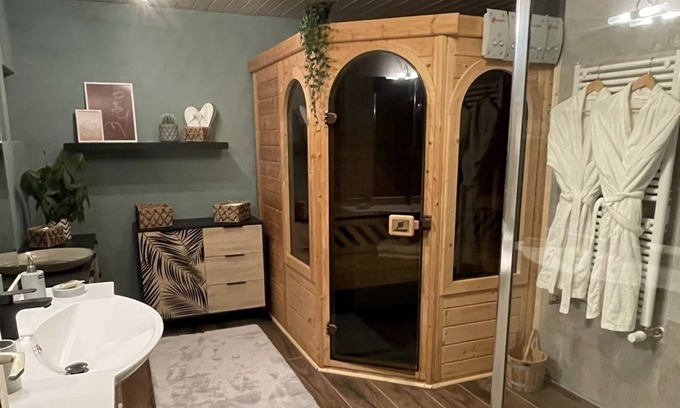 L'Abergement Apartment | L'echo des Bois, Studio Cocooning Avec Sauna