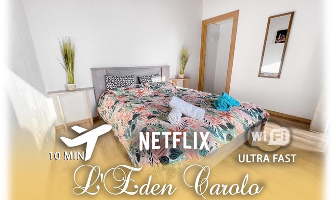 Dampremy Apartment | L'Eden Carolo - Netflix, Wi-Fi, 10min Aéroport, Parking gratuit