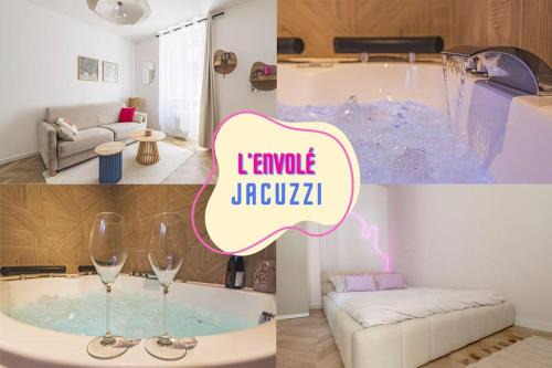 Chalons-en-Champagne Apartment | L Envolé - Jacuzzi - Proche Gare et Centre ville