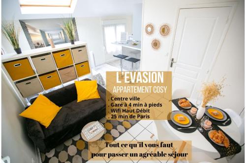 Les Mureaux Apartment | L'Evasion - coeur de ville - WIFI - Gare