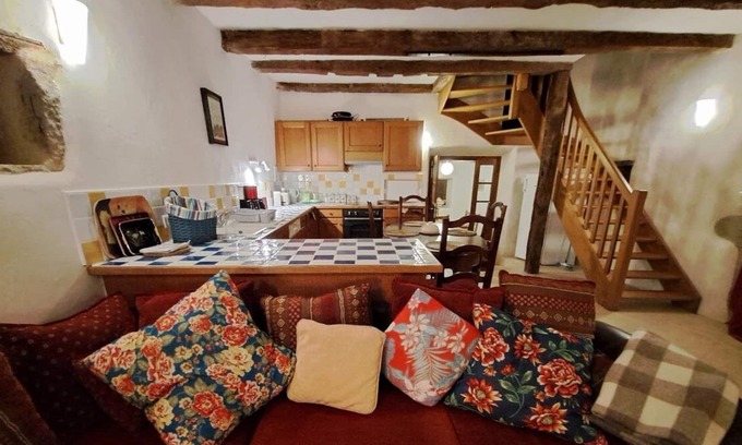Villeneuve d'Aveyron House | L'Hydrangea - beautiful large stone and wood house in the countryside