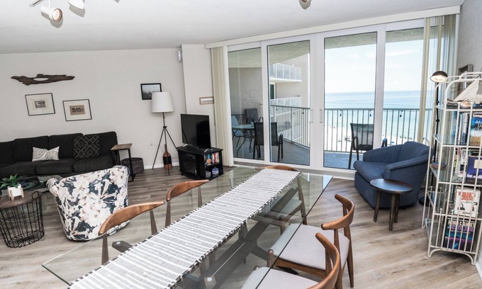 Gulf Lagoon Beach Condo | L@k Beach Deals E1003 Direct Gulf Views! 3 pools, Tennis