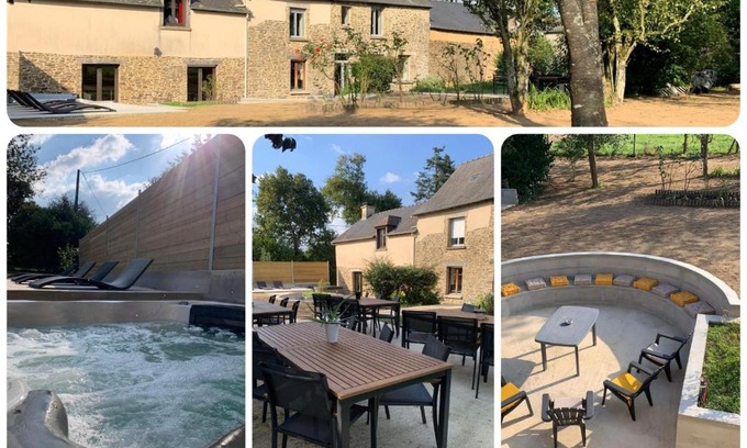 Saint-Medard-sur-Ille House | La Babelais, 24 couchages 36 personnes pour une soirée