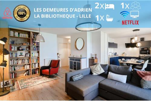 Vauban - Wazemmes Apartment | La Bibliothèque - Les Demeures d'Adrien