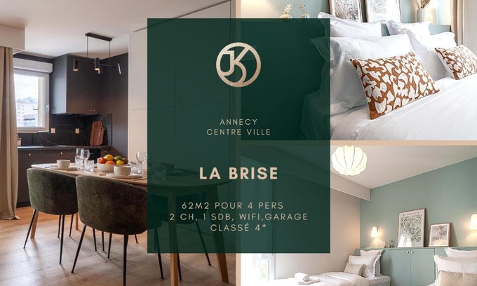 Annecy Apartment | La Brise 4* I T3 Centre Ville I Garage