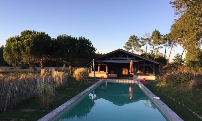 Arengosse House | La Canopée des Landes: 25 beds, 4 houses, 2 swimming pools in the heart of the forest