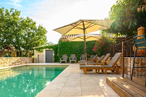 Saint-Jean-de-la-Blaquiere Villa | La font Molinae - Piscine chauffée - Jacuzzi