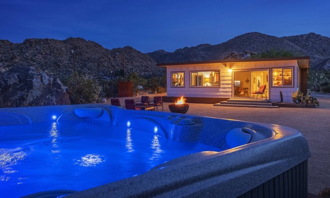 Panorama Heights House | La Luna Azul - Privacy In The Boulders W/Hot Tub & Fire Pit 2 Bedroom Home by RedAwning