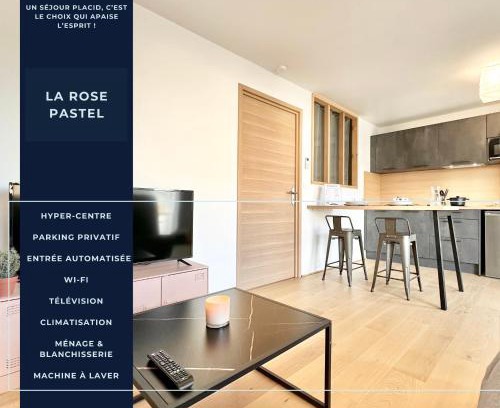 Mont-de-Marsan Apartment | La Rose Pastel - Parking - Hyper Centre - Neuf