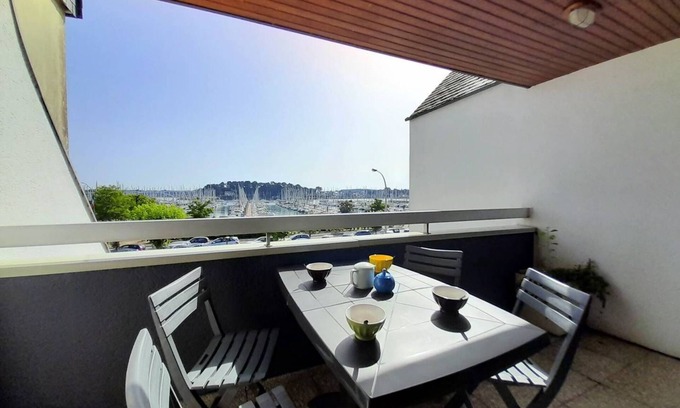 La Trinite-sur-Mer Apartment | La Trinité Sur Mer-3-room apartment-37m²-Port view