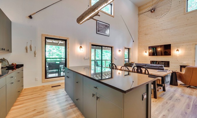 Monticello Cottage | Lake & Boat Launch Access: Modern Monticello Home