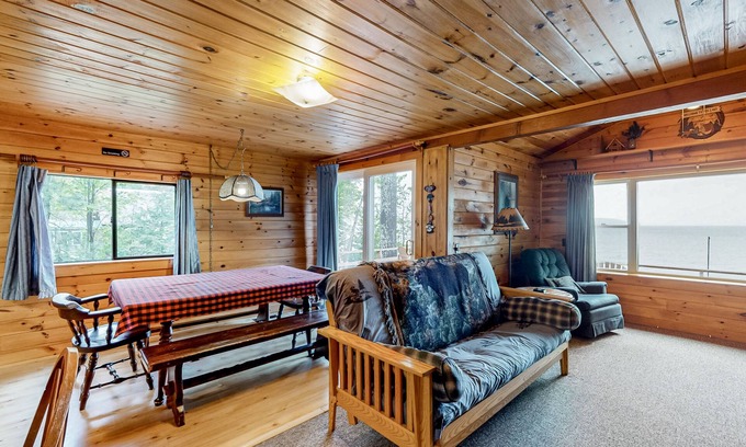 Greenville Cabin | Lake front home with privately shared dock for the homes in this complex