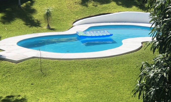 Tequesquitengo House | Lake front villa with private pool, beach, garden and terrace with lake views!
