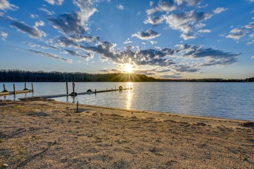 Lake House | Lake Home with Dock and Fire Pit Steps to Sandy Beach