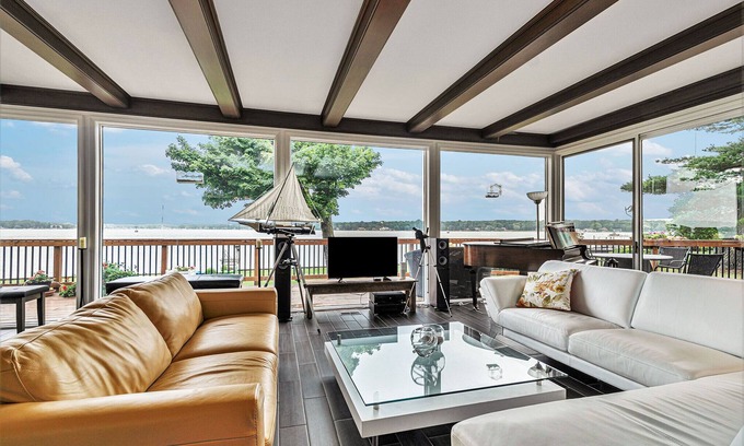 Macatawa House | Lake Macatawa, Holland MI Waterfront~Kayaks, Hot Tub, Sauna, Dock, Heated Pool