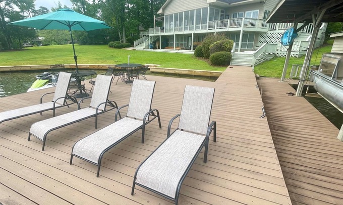 Little Kowaliga House | Lake Martin Waterfront, Huge Level Yard, Gorgeous Views, Boat Dock, Swim Area