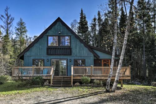 Lake Placid House | Lake Placid Chalet Deck and Forest Views!