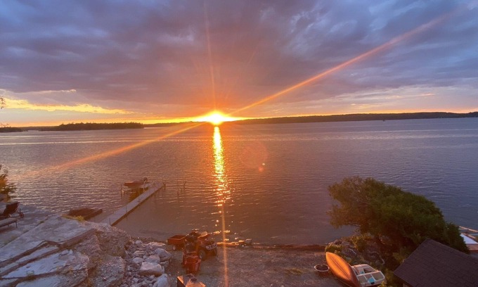 Marmora House | Lake side Chateau and Coach House with private beach and Hot Tubs.