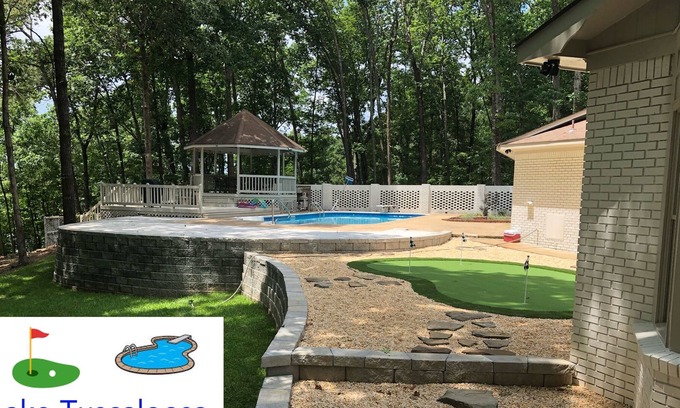 Northport House | Lake T Retreat (5BR, Putting Green, & Pool!)