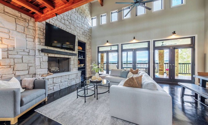 Point Venture House | Lake Travis Lakefront Home, newly renovated, POOL/SPA, boat launch & beach!