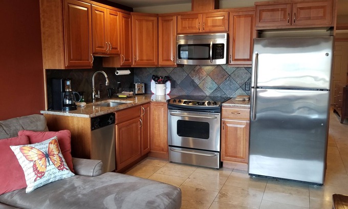 Manson Condo | Lake View Condo across from the Public Park and Beach, Downtown Chelan!