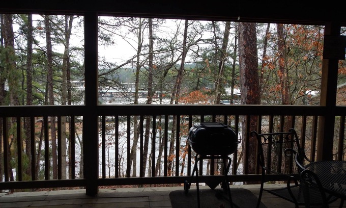 Mount Ida Cottage | Lake view three bedroom, three bath cottage with private hot tub overlooking Lake Ouachita. by RedAwning