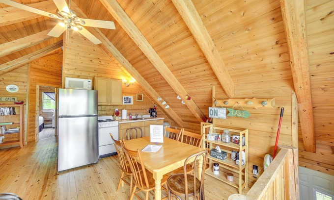 Wetmore Cabin | Lakefront Cabin w/Dock & Trails, Mins to Town!