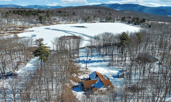 South Kortright Ski Chalet | Lakefront Chalet w/game room 25 min. from skiing & snow tubing. Pet-friendly!