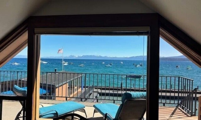Tahoe Vista Condo | Lakefront condo #4, 1 bedroom/1.5 bath, Excellent views!