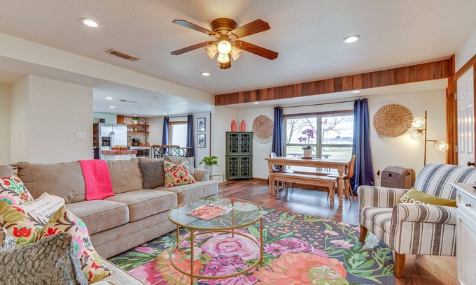Graford House | Lakefront Graford Home w/Fire Pit + Private Dock!