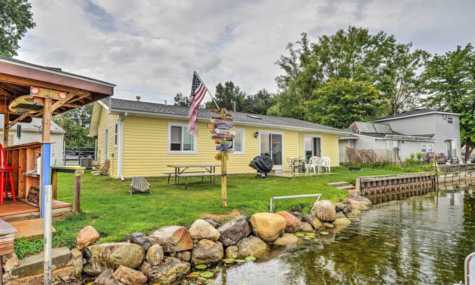 Waterford House | Lakefront Home: Private Bar, BBQ, & Fire Pit!