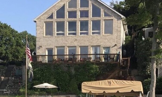 Angola House | Lakefront Home on Crooked Lake, Beautiful Views and Plenty of Space and Hot Tub!