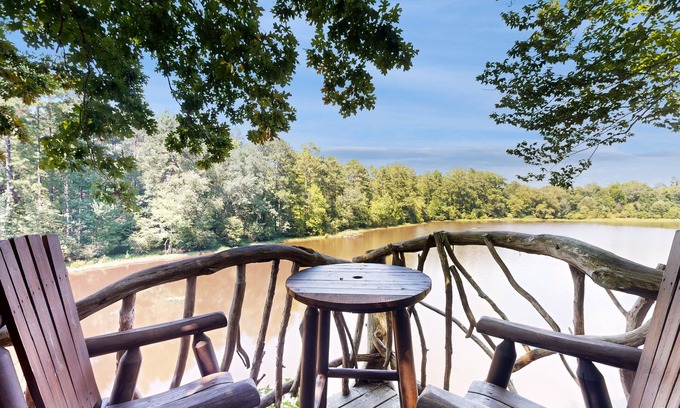 Jackson House | Lakefront home with mountain views, hot tub and access to private 20 acre lake