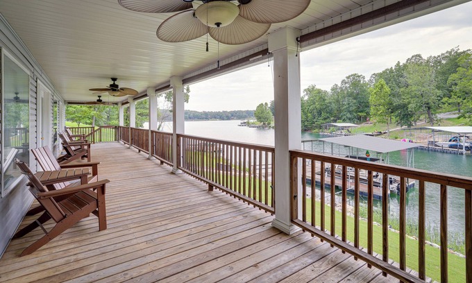 Horseshoe Bend House | Lakefront Horseshoe Bend Home w/Boat Dock!