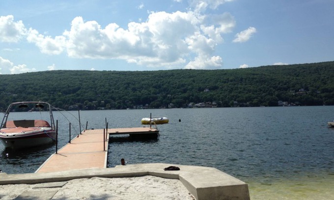 Greenwood Lake House | Lakefront - HotTub, Gameroom, Bar, White Sand Beach, Views, and 15 acres